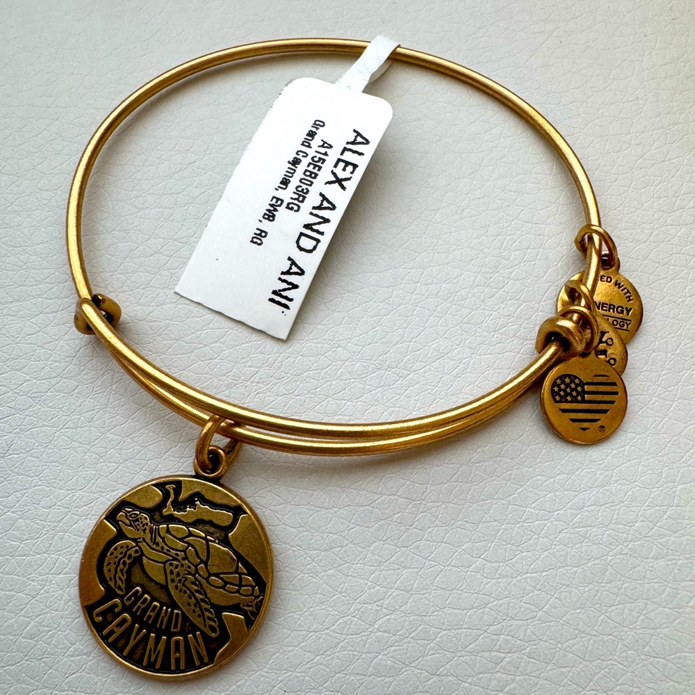 Alex and Ani Gold Charm Bracelet